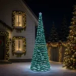 LED blizganti kalėdinė eglutė su pagrindu EKENAS 400 cm 588 LED