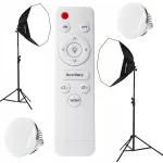 Cinegen 2 lempų Softbox rinkinys octa 90 170w Led