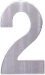 Pa&scaron;to dėžutės numeriai 7,6 cm metaliniai priekinių durų numeriai lipnūs namo numeriai vandeniui atsparūs nerūdijančio plieno geležies numeriai namams, biurui, vie&scaron;bučiui, apartamentams (2)