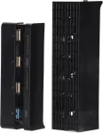 Žaidimų konsolės ventiliatorius, skirtas Slim au&scaron;intuvo temperatūros valdymo ventiliatoriui + stebulės prailginimo rinkinys, Usb automatinis i&scaron;manusis i&scaron;orinis au&scaron;intuvas su Hub, skirtas Slim Host, numatytasis