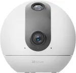 Elviz Ezviz wlan stebėjimo kamera su 2k+ dvigubu objektyvu, 360&deg; vidaus kamera su asmens aptikimu ir automobilio sekimu, 2 krypčių garsas su jutikliniu mygtuku, alexa kamera palaiko dviejų dažnių wi-fi, c60p dual mix