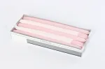 Affari Žvakės kūginės Rožinės Matinės 240/22 mm 10 vnt