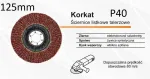 Liemeninis diskinis &scaron;lifavimo diskas 125mm P40