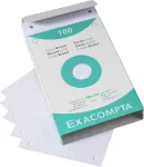 Exacompta 100 baltų indeksinių kortelių + 100 skirtingų spalvų indeksinių kortelių, languotos, 5 x 5 perforuotos, 100 x 150 mm + 1 indeksas, lipnus Blumie (13602e+13652e)