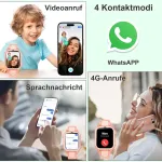 I&scaron;manusis laikrodis vaikams su Gps 4g Wifi laikrodžiu-telefonu, vaiko užraktu, vaizdo skambučiais, atsparus vandeniui, Sos Sms, klasės režimu, nežinomų skambučių atmetimu, žadintuvu, muzikos vaizdo grotuvu berniukams ir mergaitėms (rožinis)