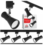 Ledkia &Scaron;viestuvų sistema 2m bėgelis Gu10 reflektorius tuba spotinis &scaron;viestuvas Led x4