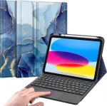 Fintie dėklas su klaviatūra Ipad 11/10 kartai, su lietimui jautriu lietimėliu