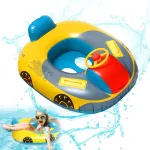 Pripučiamas plaukimo ratas, 72 x 65 cm automobilinis plaukimo ratas, vaiki&scaron;kas plaukimo ratas, plaukimo sėdynė, vaiki&scaron;ka valtis, plaukimo priemonė su vairo rankena, plaukimo priemonė vaikams, vaikams
