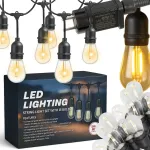 Led Solution 20m Led sodo girlianda su 20 lempučių, atspari vandeniui Ip65, terasa, sodo dekoracija