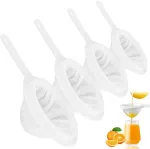 Sietelio filtras, smulkus sietelis su rankena, 400/300/200/100 akių virtuvinis ko&scaron;tuvas, plastikinis, itin smulkus piltuvo filtras, buitinis ko&scaron;tuvas, rankinis ko&scaron;tuvas, mažas ko&scaron;tuvas sultims, pienui, kavai, sojų pienui