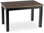 Mebel Elite I&scaron;skleidžiamas stalas, 120&ndash;160 cm, rie&scaron;uto ir juodos spalvos