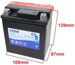 EXIDE YTX7L-BS / ETX7L-BS AKUMULIATORIUS 6Ah AGM