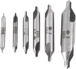 Centravimo grąžtų rinkinys 6 vnt. 1/1,5/2/2,5/3/5 mm 60 laipsnių greitapjovio plieno centravimo grąžtų rinkinys metalui