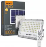 Led prožektorius 50w su akumuliatoriumi ir saulės baterija