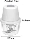 Umllpet elektrinis smulkintuvas, elektrinis svogūnų smulkintuvas 400 ml, svogūnams, daržovėms, mėsai, česnakams, svogūnų pjaustyklė, usb svogūnų pjaustyklė, elektrinis mažas svogūnų smulkintuvas