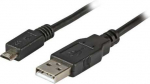 Efb Elektronik Kabelis USB EFB USB-A - microUSB 1.8 m Juodas (K5232SW.1,8)