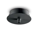 Pakabinamas &scaron;viestuvas Ideal Lux rosone metallo 1 luce nero