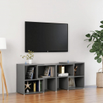 TV staliukas Televizoriaus spintelė, pilka, 104x30x52cm, apdirbta mediena