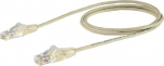 StarTech STARTECH.COM 3m Cat6-Kabelis - Schlankes Cat6-Patchkabel - GraU - Snagless- RJ45 - Steckverbing - LSZH - 28 AWG Kupferdraht