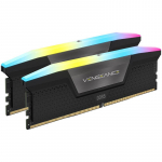 RAM CORSAIR VENGEANCE RGB 32GB 2x16GB DDR5 5600MT/s DIMM Nebuferinis 40-40-40-77 XMP 3.0 Juodas Heatspreader RGB LED 1.25V