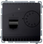 Kontakt-Simon Simon Basic temperatūros reguliatorius su vidiniu jutikliu, matinis grafitas BMRT10W.02/28