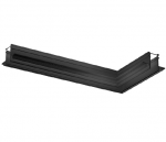 Magnetinių sistemų INSIGHT įleidžiamų bėgelių L formos sujungimas, juodas