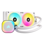 CORSAIR iCUE LINK H100i RGB Baltas AIO 240mm Radiator Sky CPU Cooler