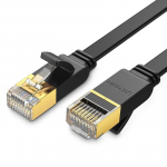 Plok&scaron;čias tinklo kabelis UGREEN NW106 Ethernet RJ45, Cat.7, STP, 10m (juodas)