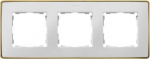 Kontakt-Simon Simon Detail 82 Triple Frame Detail Select-metal BIALA / Base Gold 8201630-245