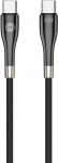 Forever Sleek kabelis USB-C - USB-C 1,0 m 60W juodos spalvos