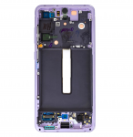 Dėklas LCD ekranas + jutiklinis blokas &bdquo;Samsung SM-G990B Galaxy S21 FE Violet&ldquo; (pakeitimų paketas)