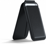 SATECHI vegani&scaron;kos odos magnetinės piniginės stovas (Juodas)