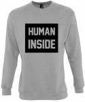 Džemperis "Human inside" (be kapi&scaron;ono)