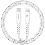 ENERGEA kabelis Nyloflex USB-C - LightningC94 MFI 1.5m baltos spalvos