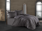 Riposo PREMIUM Satino patalynės komplektas Pilkas 200x220 cm -