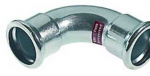 Aalberts integrated piping systemsBV VSH lenktas lak&scaron;tas. 12 mm. 90 g. r.m. - M-dėklo XPress FZ presas