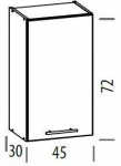Liveo Pakabinama spintelė TIFFANY T4/G45