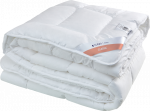 INTER WIDEX Sp. z o. o. Visasezonė hipoalerginė antklodė, 200x220 cm, baltas polikotono užvalkalas, spiralinis poliesterio užpildas, alergi&scaron;kiems žmonėms, patalynė miegui
