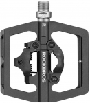 Rockbros PD15-BK aliuminio lydinio dviračio pedalų rinkinys - juodas