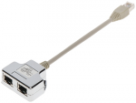 Digitus ADAPTERIS AD-UTP 2x RJ45 / 1x RJ45