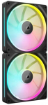 Corsair iCUE Link LX140 RGB, PWM korpuso ventiliatorius, 2er Pack - 140mm, juodos spalvos