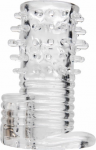 Xr Brands Master Series Vibrating TPR Intimate Sleeve Clear 3.5in