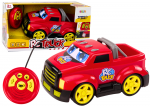 Lean Toys Nuotoliniu būdu valdomas raudonas policijos automobilis su &scaron;viesomis ir garsais, 30x17.5x13 cm