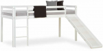 Homestyle4U Dviauk&scaron;tė lova, 207.5x97x110 cm, balta