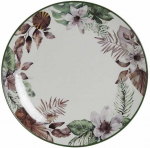 Plok&scaron;čia lėk&scaron;tė DKD Home Decor Gėlės Porcelianas (27 x 27 x 2 cm)