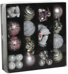 Eglutės rutuliukai Home ESPRIT Rožinė PVC 25 x 6 x 25 cm
