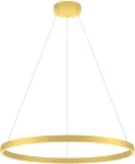 50W LED pakabinamas &scaron;viestuvas FEBE, matinės aukso sp., 4000K, dimeriuojamas, 01-2872