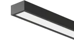 36W LED sieninis &scaron;viestuvas HORIZON, juodas, 3000/4000K, IP44, 01-3794