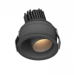 10W LED įleidžiamas &scaron;viestuvas, juodas, 3000K, IP44, S174