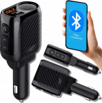 FM siųstuvas LTC &bdquo;BLUETOOTH&ldquo; SIŲSTUVAS V5.3 SU GN. CIGAREČIŲ ŽIEBTUVŲ 120 W AKUMULIATORIAUS ĮKŪRIMO MATUOKLIS QC3.0+ C TIPO (PD 20 W)